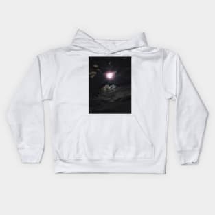 Haunting night sky Kids Hoodie